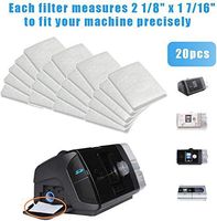 BYECHOW Disposable Filters ResMed Premium,20 PCS Disposable Universal Replacement Filters CPAP Filters for Resmed Airsense 10, Aircurve 10, Airstart, Resmed S9 Series CPAP Standard Machines