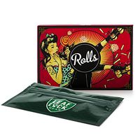 Rolls VIP XL 80 Pack 6mm Filters (1 Pack) with Leaf Lock Gear Smell Proof Pouch