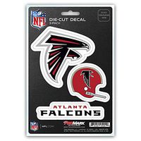 NFL Atlanta Falcons Team Decal, 3-Pack