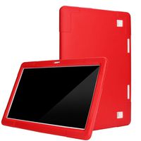 VanseeUniversal Silicone Cover Case for 10 10.1 Inch Android Tablet PC (Red)