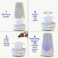 Greenair Lattice Air Essential Oil Diffuser for Aromatherapy, 0.75 Pound