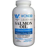 Salmon Oil Omega 3 Fatty Acids MOLECULARLY Distilled PHARMECEUTICAL Grade Omega-3-240 Softgels #4462