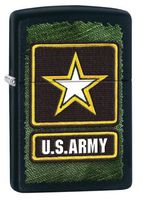 Zippo Pocket Lighter Army Windproof Lighter, Black Matte