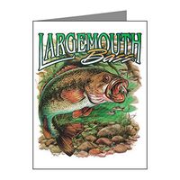 Note Cards (10 Pack) Largemouth Bass Fishing Fisherman