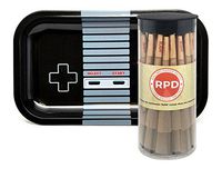 Bundle - 2 Items - 50 RAW King Size Cones with Rolling Paper Depot Rolling Tray (Controller)