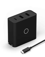 ZMI zPower 3-Port Travel Charger: 45W USB-C PD and 18W-Split Dual USB-A Wall Charger (Black) [Note: This is Not a 45W PPS Charger for Galaxy Note10+]