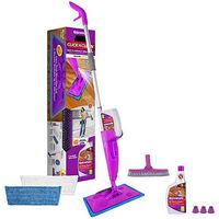 Rejuvenate Click N Clean Multi-Surface Spray Mop System Bundle Includes Free Click-On Grout Brush Two Reusable Microfiber Pads one 32oz No-Bucket Floor Cleaner and one 32oz Grout Deep Cleaner