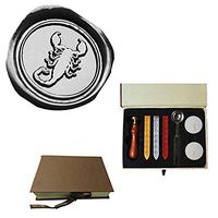 MNYR Vintage Scorpion Decorative Wedding Invitations Gift Cards Paper Stationary Envelope Seals Wax Seal Stamp Sealing Wax Stamp Gift Box Candles Wax Sticks Melting Spoon Kit Set