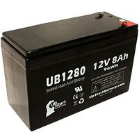 APC Smart-UPS 5000VA RM 7U SU5000R5T-TF3 Battery - Replacement UB1280 Universal Sealed Lead Acid Battery (12V, 8Ah, 8000mAh, F1 Terminal, AGM, SLA) - Includes Two F1 to F2 Terminal Adapters