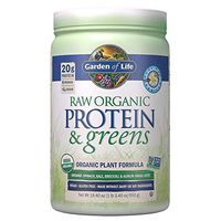 Garden of Life Greens and Protein Powder - Organic Raw Protein and Greens with Probiotics/Enzymes, Vegan, Gluten-Free, Vanilla,19.40 Ounce (Pack of 1) Powder,Package may vary
