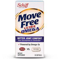 Move Free Ultra Omega, 30 softgels - Joint Health Supplement with Omega-3 Krill Oil and Hyaluronic Acid (Pack of 5)