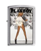 Zippo Playboy Cover June 1976 Pocket Lighter, Brushed Chrome