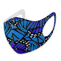 Mouth Masks for Dust Protection Anti Face Mask Washable Earloop Mask Blue Butterfly