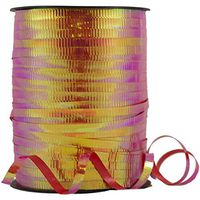 JAM PAPER Curling Ribbon - 3/8 Wide x 250 Yards - Metallic Red Ribbon Egg- Sold Individually