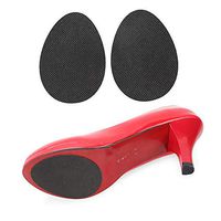 6 Pairs Self-Adhesive Anti-Slip Stick Pad Non Skid Shoe Bottom Pads Protector for Shoes Grips Heels Self-Stick Pads, Black