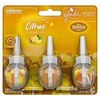 Glade PlugIns Scented Oil Air Freshener Refill | Sparkling Citrus Sunrise Scent - 3 Count Oil Refills Per Package (0.67 Ounce Each) - Two (2) Packages (Total - 4.02 Fl. Oz.)