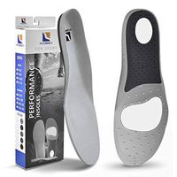 Hycency Plantar Fasciitis Insoles Shoe Inserts, Arch Support Orthotic Inserts Sneaker Memory Foam Insoles, Running Athletic Shoe Insoles for Men Women (Gray, S: Mens 5-6.5 / Womens 6.5-8)