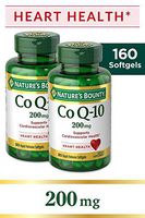 Nature's Bounty CoQ10 Dietary Supplement, Supports Cardiovascular and Heart Health, 200mg Twin Pack, 160 Rapid Release Softgels