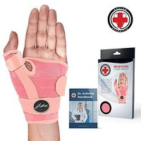 Doctor Developed Thumb Brace/Suport [Single] & Doctor Written Handbook - Fully Adjustable to fit Any Thumb (Pink)