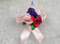 20pcs Ribbon Cabbage Flowers Wedding Decoration Appliques (Pick Color) (A)