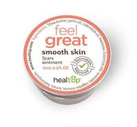 Healtop Smooth Skin Scar Natural Ointment 0.50 FL OZ Shea Butter, Palm Oil, Calendula Oil, Beeswax