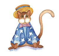 Vagabond Cat Series - Set #2 8 Watercolor Note Card Set 4.25" X 5.5" with Envelopes