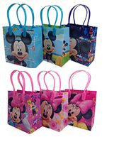 DISNEY GOODIE BAGS PARTY FAVOR GIFT BIRTHDAY BAGS (free standard shipping for USA only!) (12x Mickey&Minnie)