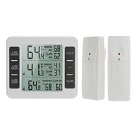 Restarty Refrigerator Thermometer Wireless Indoor Outdoor Temperature Sensor Guage with Audible Alarm