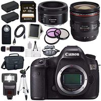 Canon EOS 5DS 5D S DSLR Camera + EF 24-70mm f/4L IS USM Lens + Canon EF 50mm f/1.8 STM Lens + LPE-6 Lithium Ion Battery + Canon 100ES EOS shoulder bag Bundle 11