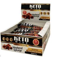 Keto Wise | Uncoated Protein Bar | Weekend Splurge High Protein, Low Carb, Low Sugar - Box of 12