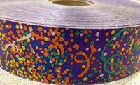 MasterBow #9 Purple Confetti Poly Ribbon - 1 Roll