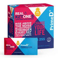 Real Ketones Prime D+ Pina Colada Caffeinated Exogenous Ketone Supplement with BHB and MCT Combo for Ketone Boost, Energy and Focus