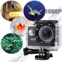 Black - Helmet 1080P HD Mini 12MP Waterproof Sports Action Video Camera DV Camcorder SS