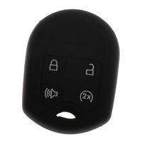 MonkeyJack Car Key Silicone Protective Case Cover Shield for Ford F-150 Raptor - Black