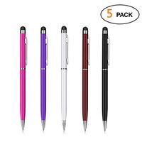 Stylus Pens Stylus for Touch Screens and Black Ink Ballpoint Pens-2 in 1 Stylus Pen for iPad iPhone 6/6s 7/7s 8 Plus Samsung Galaxy S5 S6 S7 S8 Edge Note 4/5/7/8 Kindle 12 Pack 3 Year Warranty（Random