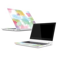 Mightyskins Skin Compatible with Lenovo Chromebook C330 (2018) - Watercolor White | Protective, Durable, and Unique Vinyl Decal Wrap Cover | Easy to Apply, Remove, and Change Styles | Made in The USA