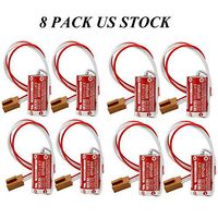 Replacement Battery, MAXELL ER17/33 2/3A 3.6V 1600mAh PLC Battery +Plug for 3G2A9-BAT08 US Stock (Pack of 8)