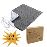 Electric Heating Pad for Back Pain Relief Cramps Relief, 19.7"x 23.6" XXL Extra Large Heating Pad SoftTouch with Time Settings, Auto Shut-Off, Fast-Heating, Ultra-Soft Heat Therapy, Machine-Washable