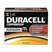 Duracell PGD MN1604BKD Coppertop Battery, Alkaline, 9V Size (Pack of 12)