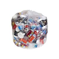 Brighton Professional Linear Low-Density Trash Bags, Clear, 40-45 Gal. Capacity, 100 Bags/Box (17967)