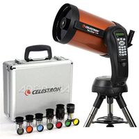 Celestron NexStar 8 SE Schmidt-Cassegrain Computerized Telescope - with Deluxe Accessory Kit (5 Celestron Plossl Eyepieces, 1.25" Barlow Lens, 1.25" Filter Set, Accessory Carry Case