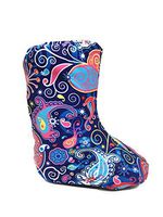 My Recovers Walking Boot Cover for Fracture Boot, Fashion Cover in Bright Blue Paisley, Short Boot, Made in USA, Medical Fashion (LG)