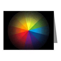 Note Card Artist Rainbow Color Wheel