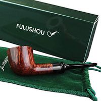 FULUSHOU Mediterranean Briar Wood Tobacco Pipe, Small Type Tobacco Pipe