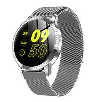 Soprt Smart Watch,taStone Waterproof Heart Rate Bluetooth Wristband with Blood Pressure,Activity Tracking,Sleep Monitoring,Pedometer,Step Calorie Counter Smart Bracelet for iPhone Xs Samsung S9,Silver