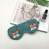 THXSILK 100% Mulberry Silk Sleeping Mask & Blindfold Perfect for Travel, Cat Patterned Eye Mask