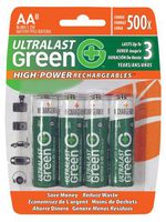 UltraLast Green High Power/Capacity NiMH 8-Pack AA