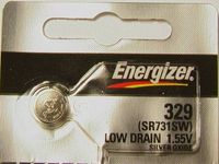 Energizer BUTTON CELL BATTERY 329 OXIDE