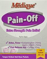 228-33 Pain-off Tablets 50x2 by Medique Pharmaceuticals -Part no. 228-33