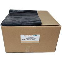 PlasticMill 65 Gallon Garbage Bags: Black, 1.5 Mil, 50X48, 100 Bags.